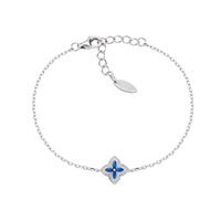Pulsera Amen Mujer Portofino in Plata Zircone BRPFBBBLZ